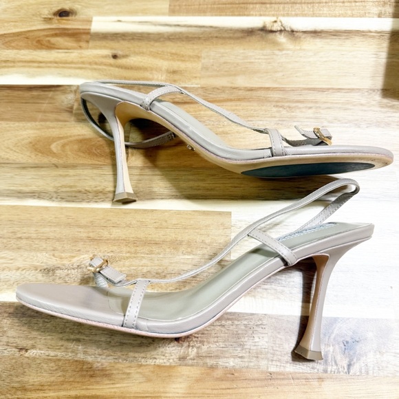 Tony Bianco Lush Gold Buckle Strappy Heeled Sandal in Bisque Revolve size 8.5 - Picture 7 of 13